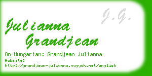 julianna grandjean business card